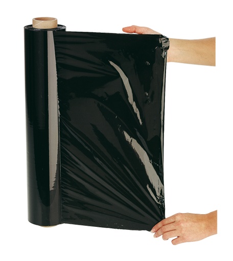 [3023-SC] Hand-Stretchfolie schwarz, 23 my | (B) 500 mm (L) 250 m