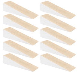 [166P10V-G8020] Hartholzkeile aus Buche natur (10 Stück) | (LxBxH) 80 x 25 x 20 mm