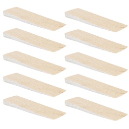 [166P10V-G6506] Hartholzkeile aus Buche natur (10 Stück) | (LxBxH) 65 x 20 x 6 mm