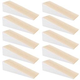 [166P10V-G9025] Hartholzkeile aus Buche natur (10 Stück) | (LxBxH) 90 x 30 x 25 mm