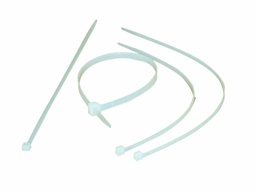 [210V-L380] Kabelbinder aus Polyamid | weiß (100 Stk.) | Länge: 380 mm | Breite: 7,8 mm