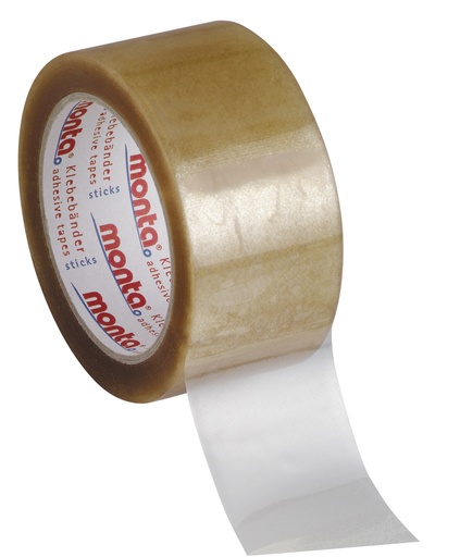[212450V-TR] MONTA PVC-Klebeband, 124 (B) 50 mm (L) 66 m | transparent