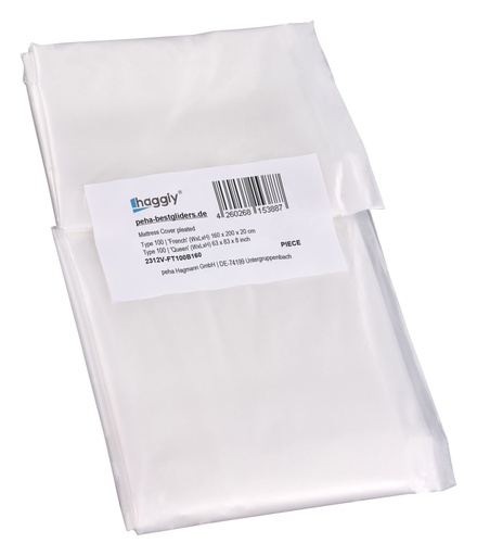 [2312V-FT100B160] Matratzenhülle einzeln gefaltet, reißfest | Typ 100 | Franz. (BxLxH) 160 cm x 200 cm x 20 cm