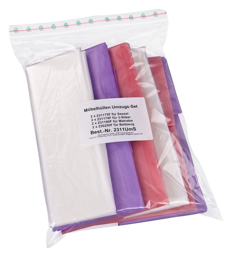 [2311-UMS] Möbelhüllen Umzugs-Set | 8-teilig