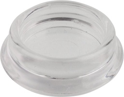 [6300V-R23P25] Möbeluntersetzer - durchsichtig, rund (25 Stück) | Ø innen 23 mm | Ø außen 35 mm