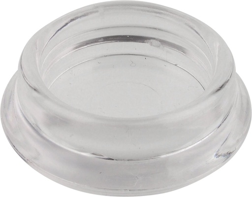 [6300V-R23P25] Möbeluntersetzer - durchsichtig, rund (25 Stück) | Ø innen 23 mm | Ø außen 35 mm