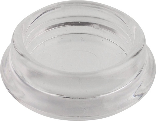 [6300V-R30] Möbeluntersetzer - durchsichtig, rund (4 Stück) | Ø innen 30 mm | Ø außen 42 mm