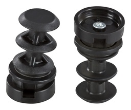 [6069-SC20] QuickClick Basis-Gelenk z. Einstecken, schwarz | Ø-Stahlrohr: 20mm (außen) 17 mm (innen) | 20 Stk.