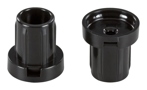 [6079-SC20] QuickClick Basis-Hülse, schwarz | Ø-Stahlrohr: 22mm (außen) 18 mm (innen) | 20 Stk.