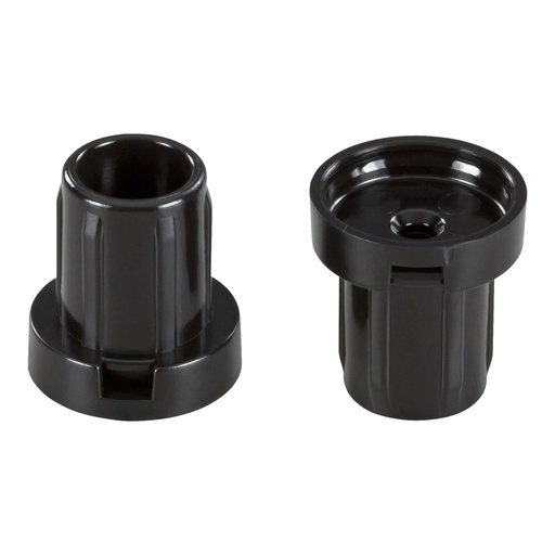 [6077-SC20] QuickClick Basis-Hülse, schwarz | Ø-Stahlrohr: 18mm (außen) 14 mm (innen) | 20 Stk.