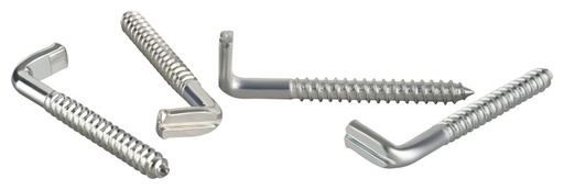 [70V-L060] Schraubhaken mit Schlitz (25 Stück) | Ø 5,8 mm | Länge 60 mm