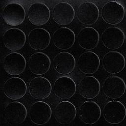 [250325V-D14] Selbstklebende Abdeckkappen f. Möbel - Ø 14 mm | Dekor: &quot;Schwarz-glatt&quot; (25 Stk.)