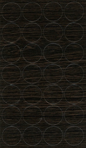 [250407V-D14] Selbstklebende Abdeckkappen f. Möbel - Ø 14 mm | Dekor: "Zierbelkiefer" (25 Stk.)