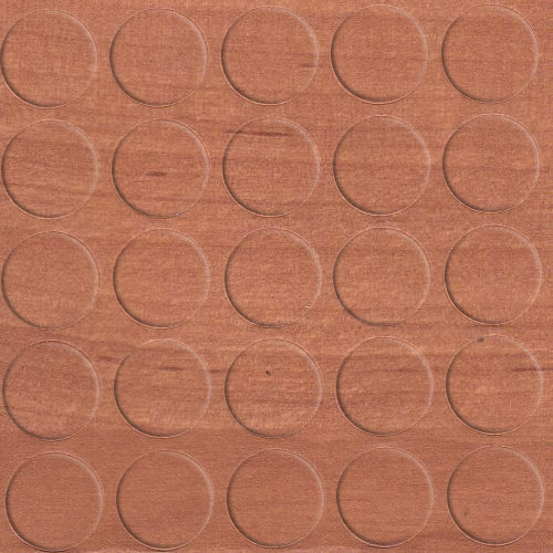 [250936V-D14] Selbstklebende Abdeckkappen f. Möbel - Ø 14 mm | Dekor: "Erle" (25 Stk.)