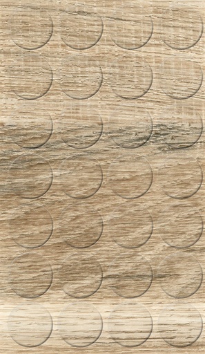 [250858V-D20] Selbstklebende Abdeckkappen f. Möbel - Ø 20 mm | Dekor: "Eiche Sonoma hell/Bardolino natur" (28 St)