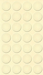 [250094V-D20] Selbstklebende Abdeckkappen f. Möbel - Ø 20 mm | Dekor: &quot;Vanille-warm&quot; (28 Stk.)
