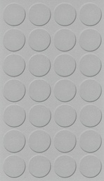 [250060V-D20] Selbstklebende Abdeckkappen f. Möbel - Ø 20 mm | Dekor: &quot;Platin grau&quot; (28 Stk.)