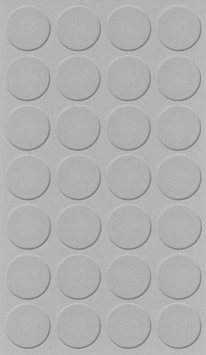 [250060V-D20] Selbstklebende Abdeckkappen f. Möbel - Ø 20 mm | Dekor: "Platin grau" (28 Stk.)