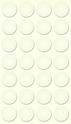 [250095V-D20] Selbstklebende Abdeckkappen f. Möbel - Ø 20 mm | Dekor: &quot;Alabaster&quot; (28 Stk.)