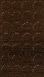 [250348V-D20] Selbstklebende Abdeckkappen f. Möbel - Ø 20 mm | Dekor: &quot;Nussbaum dunkel&quot; (28 Stk.)