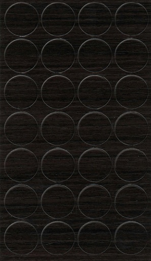 [250405V-D20] Selbstklebende Abdeckkappen f. Möbel - Ø 20 mm | Dekor: "Wenge" (28 Stk.)