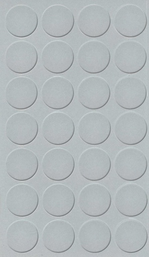 [250978V-D20] Selbstklebende Abdeckkappen f. Möbel - Ø 20 mm | Dekor: "Aluminium" (28 Stk.)