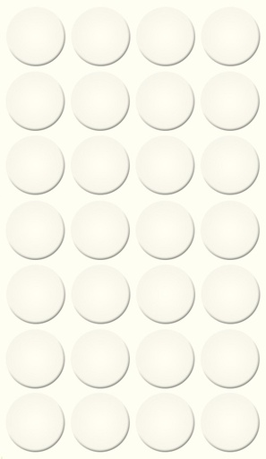 [250319V-D20] Selbstklebende Abdeckkappen f. Möbel - Ø 20 mm | Dekor: "Weiß-Struktur" (28 Stk.)