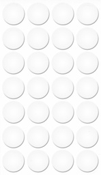 [250318V-D20] Selbstklebende Abdeckkappen f. Möbel - Ø 20 mm | Dekor: &quot;Weiß-kalt&quot; (28 Stk.)