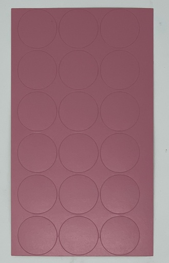 [250082V-D25] Selbstklebende Abdeckkappen f. Möbel - Ø 25 mm | Dekor: "Flieder" (18 Stk.)