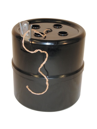 [73151] Spender für Kordel aus Polypropylen | Paketschnurbehälter,schwarz,135 A