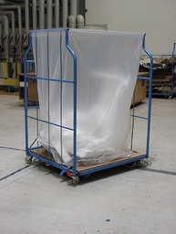 [24V-L2500] Wertstoffsammelsäcke aus PE (50 Stk.) | Volumen: 2500l | (BxTxH) 124x84x250 cm | Typ 100