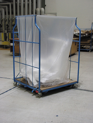 [24V-L2500] Wertstoffsammelsäcke aus PE (50 Stk.) | Volumen: 2500l | (BxTxH) 124x84x250 cm | Typ 100