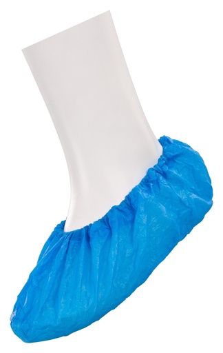 [234010] Überziehschuhe aus PE mit Gummizug, blau | ca. 40cm Länge | 16cm Höhe (5 Paar/10 Stk.) 
