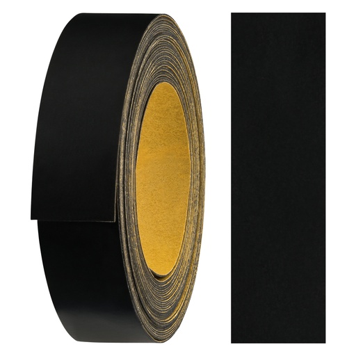 [26180325V-L5] Melaminkanten-Band selbstklebend, (L) 5m | (B) 18 mm | Dekor: Schwarz-glatt