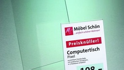 [G35041] L-Aufsteller für DIN A4 Hochformat (Acryl, glasklar), mit polierten Kanten