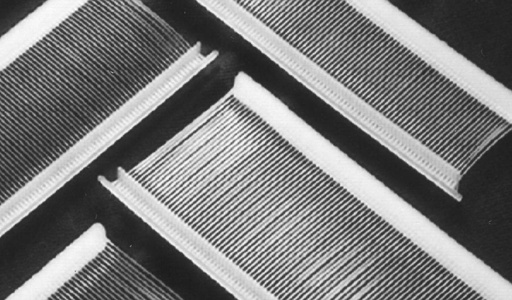 [G15131] Heftfäden 15 mm, weiß, PP50 Fäden an einem Strang