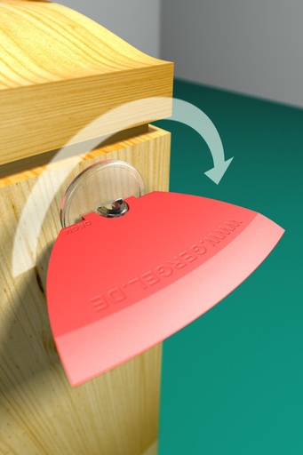 [G10210] GERGEL® Klebeknöpfe zum Abdrehen TRANSPARENT (100 Stk im Beutel)