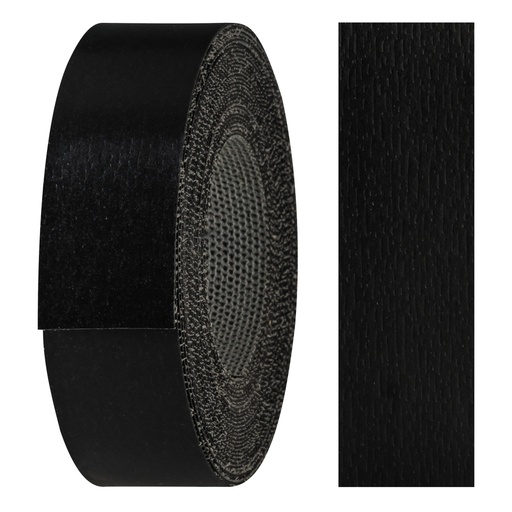 [24210008V-L5] Melaminkantenumleimer m. Schmelzkleber, (L) 5 m | (B) 21 mm | Dekor: Schwarz-Struktur