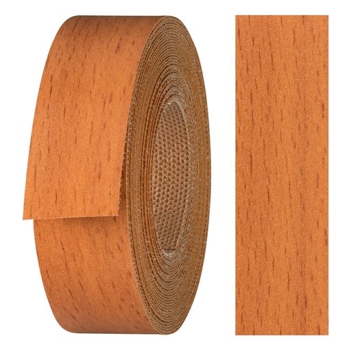 [24210034V-L5] Melaminkantenumleimer m. Schmelzkleber, (L) 5 m | (B) 21 mm | Dekor: Buche-dunkel