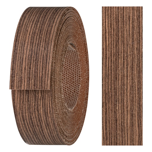 [24210186V-L5] Melaminkantenumleimer m. Schmelzkleber, (L) 5 m | (B) 21 mm | Dekor: Legno Tabac