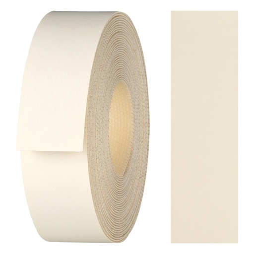 [24210288V-L5] Melaminkantenumleimer m. Schmelzkleber, (L) 5 m | (B) 21 mm | Dekor: Ivori Weiß