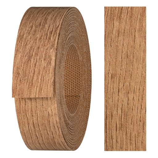 [24210297V-L5] Melaminkantenumleimer m. Schmelzkleber, (L) 5 m | (B) 21 mm | Dekor: Eiche Riva