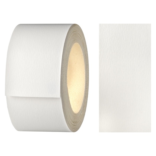 [24400001V-L5] Melaminkantenumleimer m. Schmelzkleber, (L) 5 m | (B) 40 mm | Dekor: Weiß-Struktur