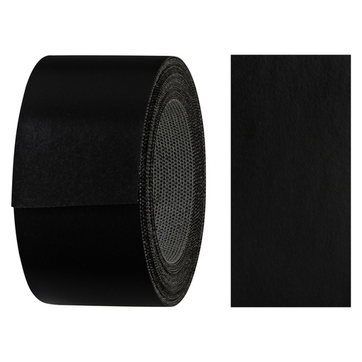 [2440008AV-L5] Melaminkantenumleimer m. Schmelzkleber, (L) 5 m | (B) 40 mm | Dekor: Schwarz-glatt