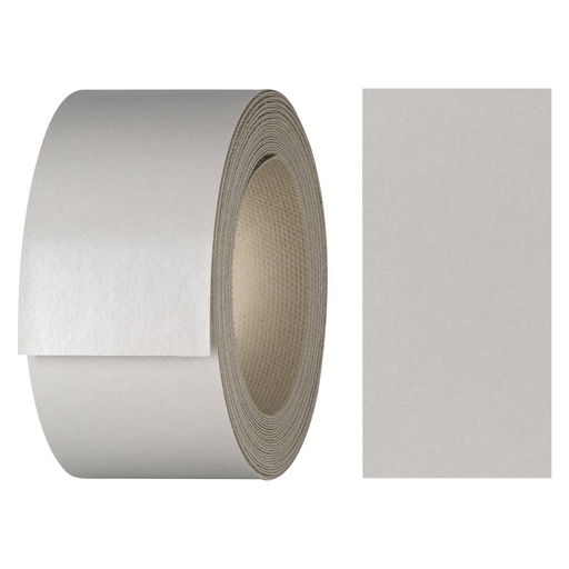 [24400010V-L5] Melaminkantenumleimer m. Schmelzkleber, (L) 5 m | (B) 40 mm | Dekor: Grau-hell