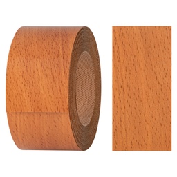 [24400034V-L5] Melaminkantenumleimer m. Schmelzkleber, (L) 5 m | (B) 40 mm | Dekor: Buche-dunkel