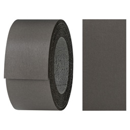[24400047V-L5] Melaminkantenumleimer m. Schmelzkleber, (L) 5 m | (B) 40 mm | Dekor: Graphit grau