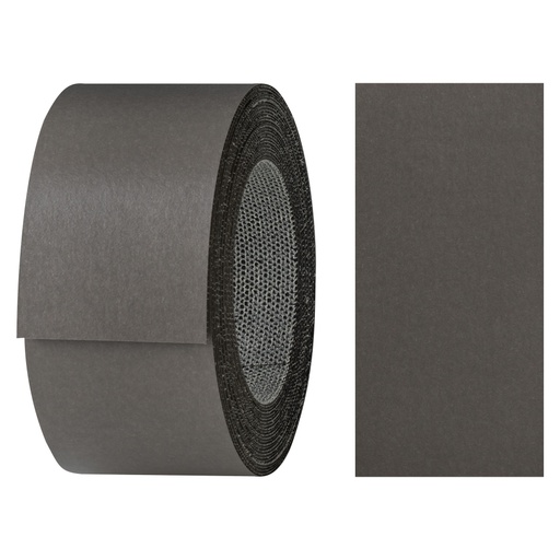 [24400047V-L5] Melaminkantenumleimer m. Schmelzkleber, (L) 5 m | (B) 40 mm | Dekor: Graphit grau