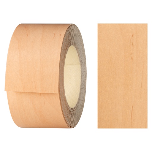 [24400054V-L5] Melaminkantenumleimer m. Schmelzkleber, (L) 5 m | (B) 40 mm | Dekor: Ahorn