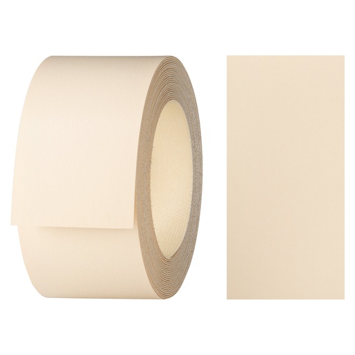 [24400154V-L5] Melaminkantenumleimer m. Schmelzkleber, (L) 5 m | (B) 40 mm | Dekor: Beige